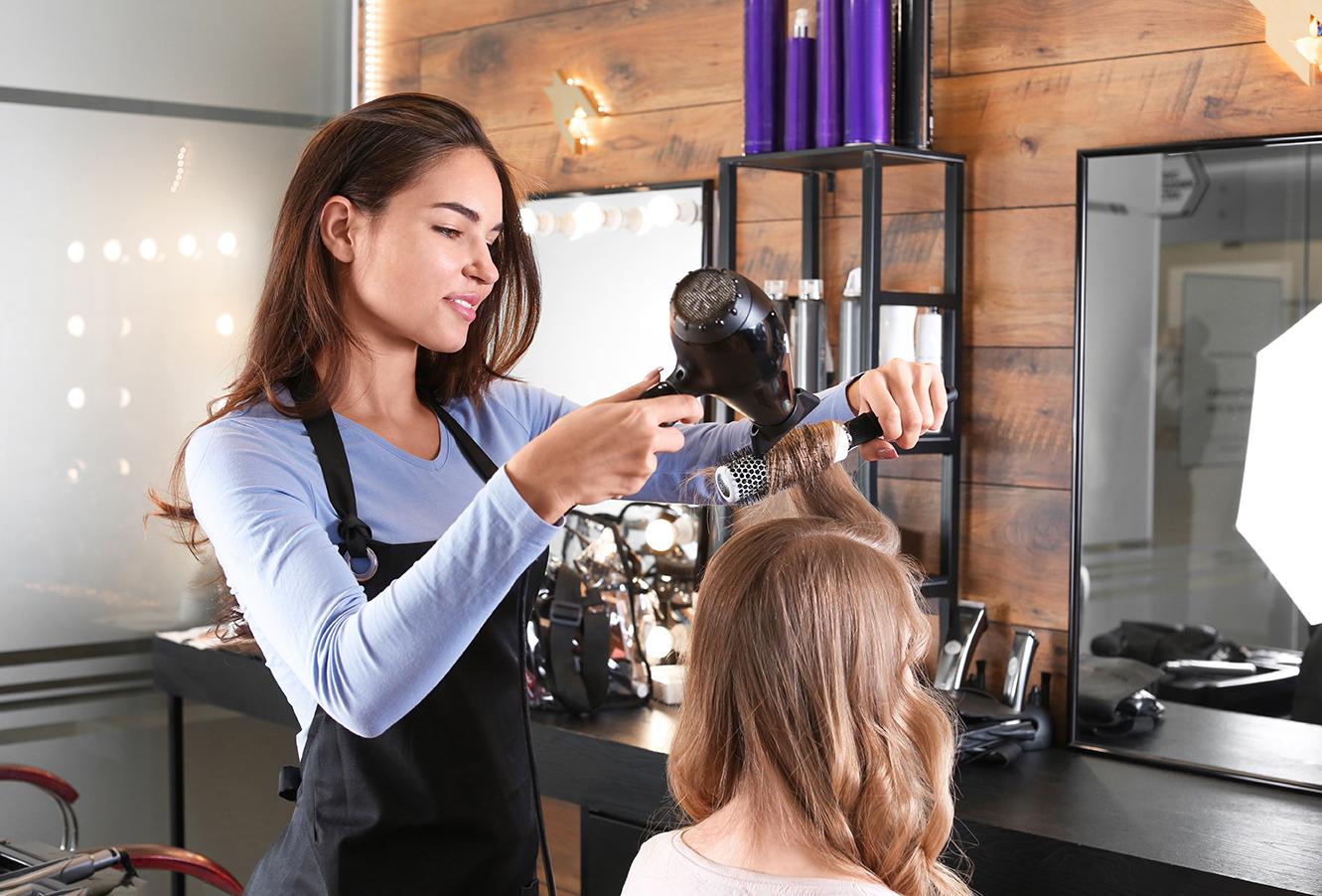 Image of a salon stylist